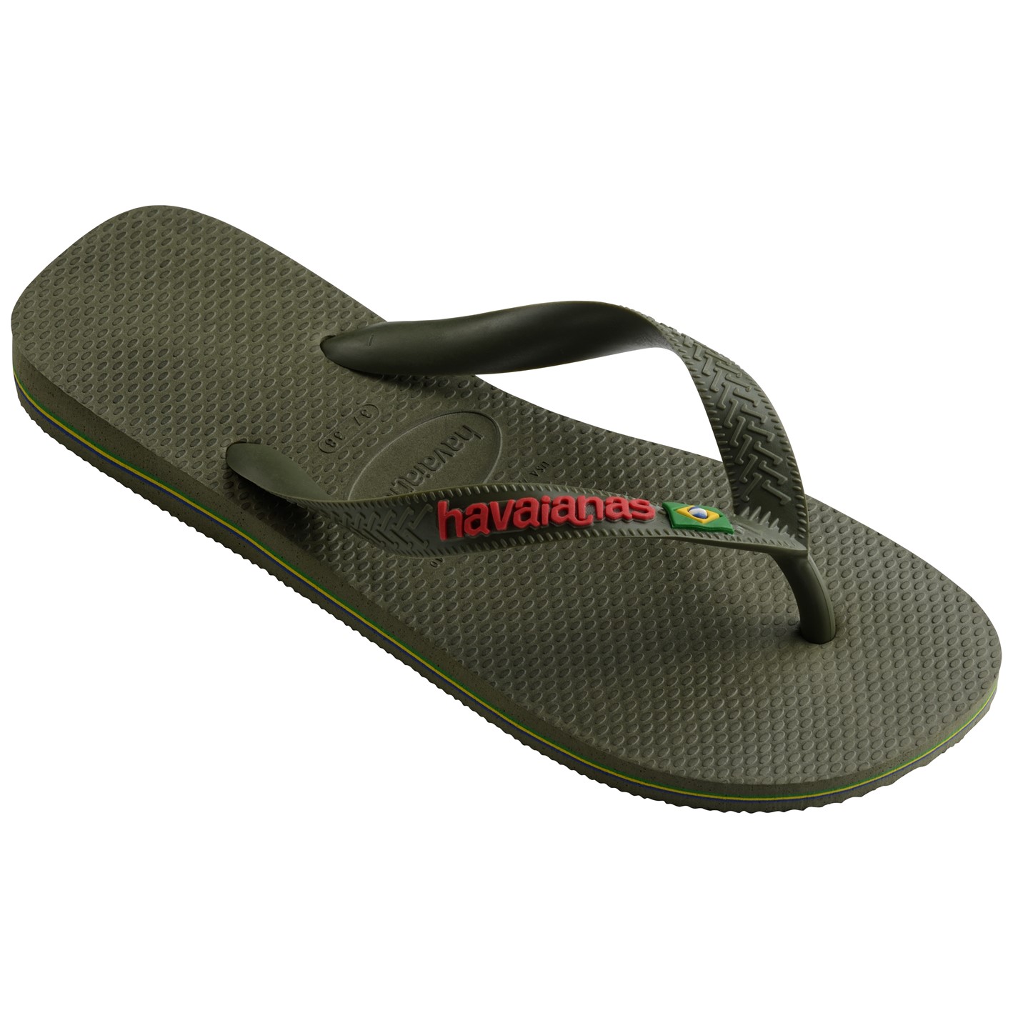 Havaianas Green 8038924 Kids' Brasil Logo Rose Gum Flip Flops - 2