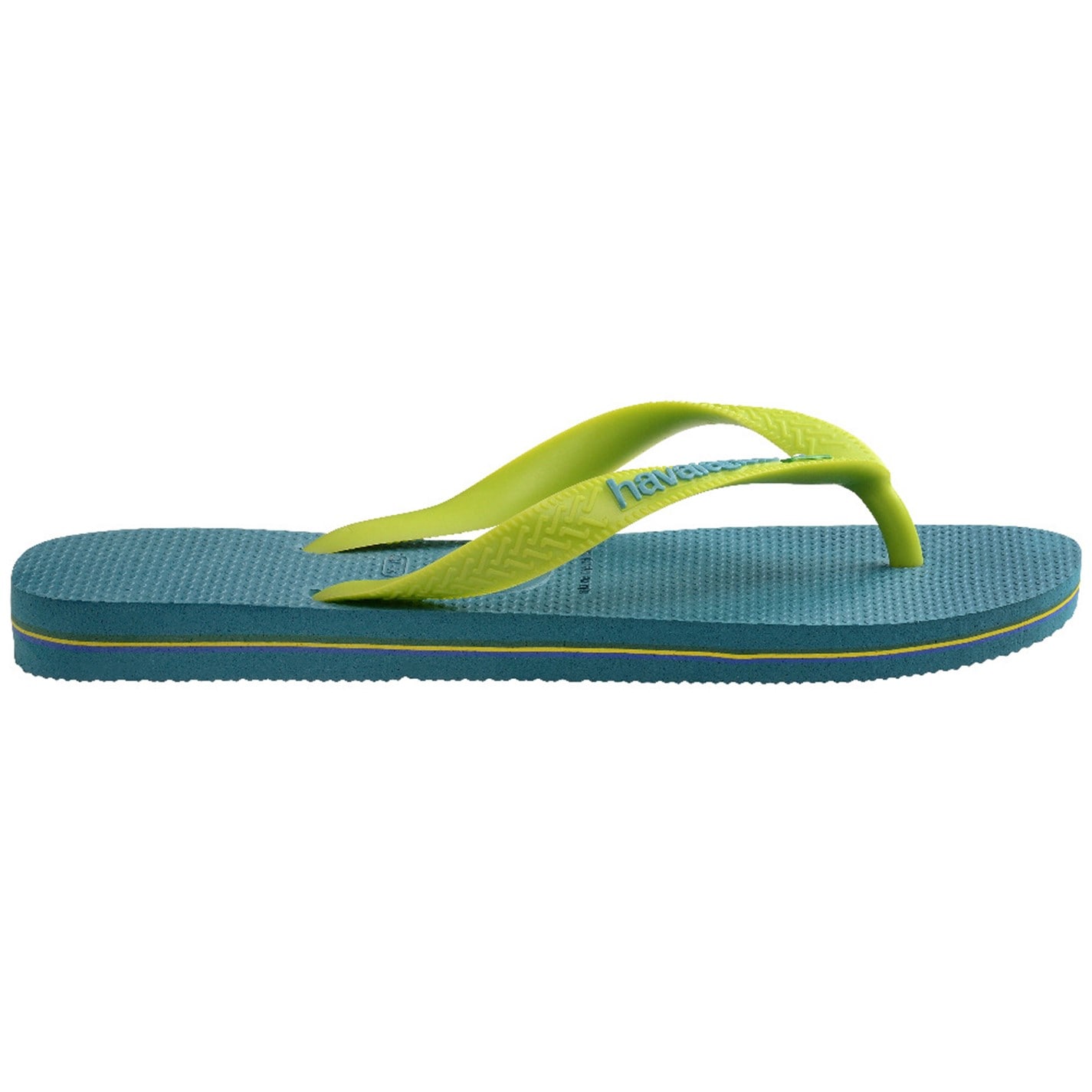 Havaianas Amznte Blue 3774850 Kids' Brasil Logo Rose Gum Flip Flops - 1