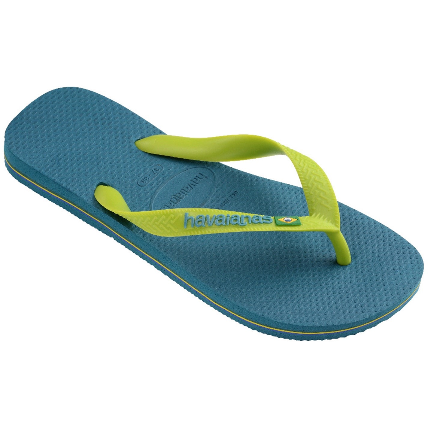 Havaianas Amznte Blue 3774850 Kids' Brasil Logo Rose Gum Flip Flops - 2