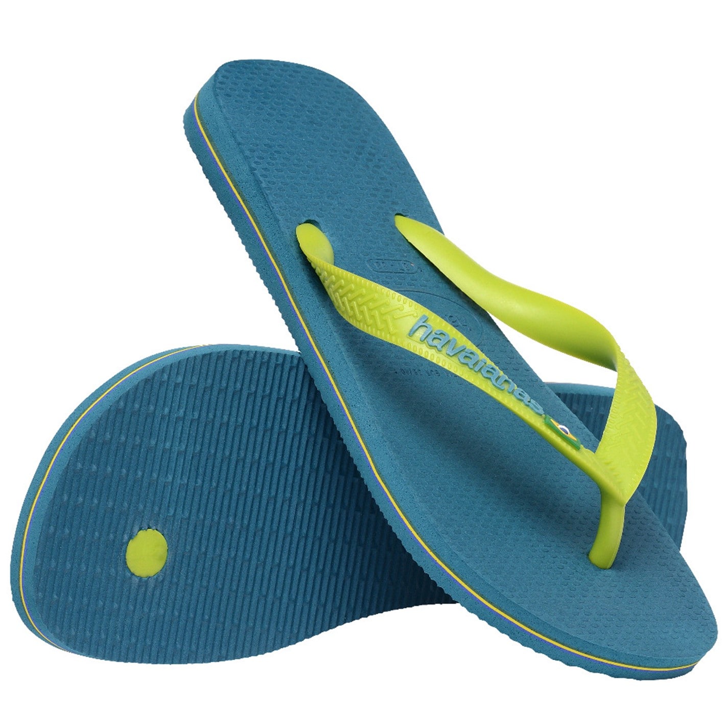 Havaianas Amznte Blue 3774850 Kids' Brasil Logo Rose Gum Flip Flops - 3