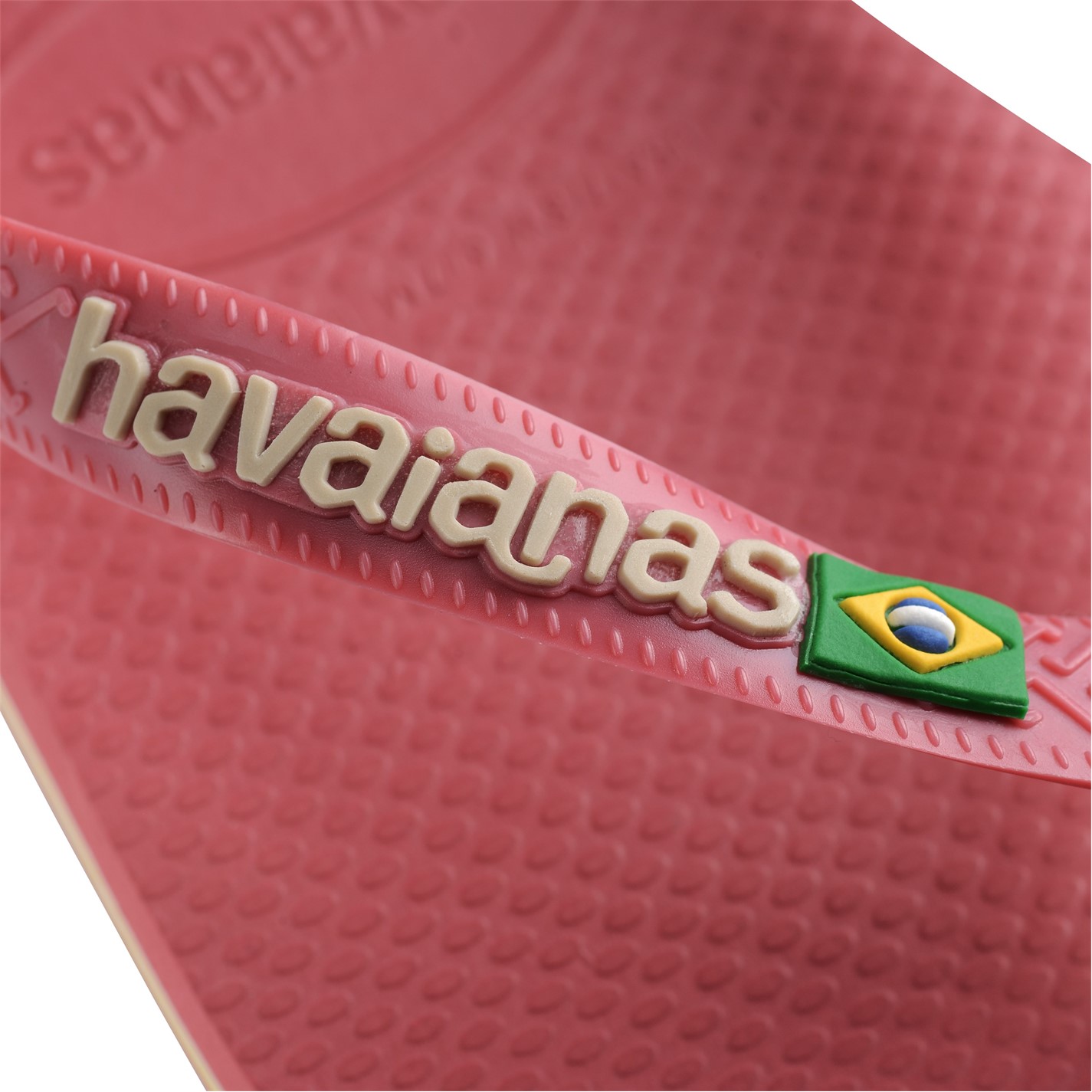 Havaianas Pau 6111372 Kids' Brasil Logo Rose Gum Flip Flops - 5