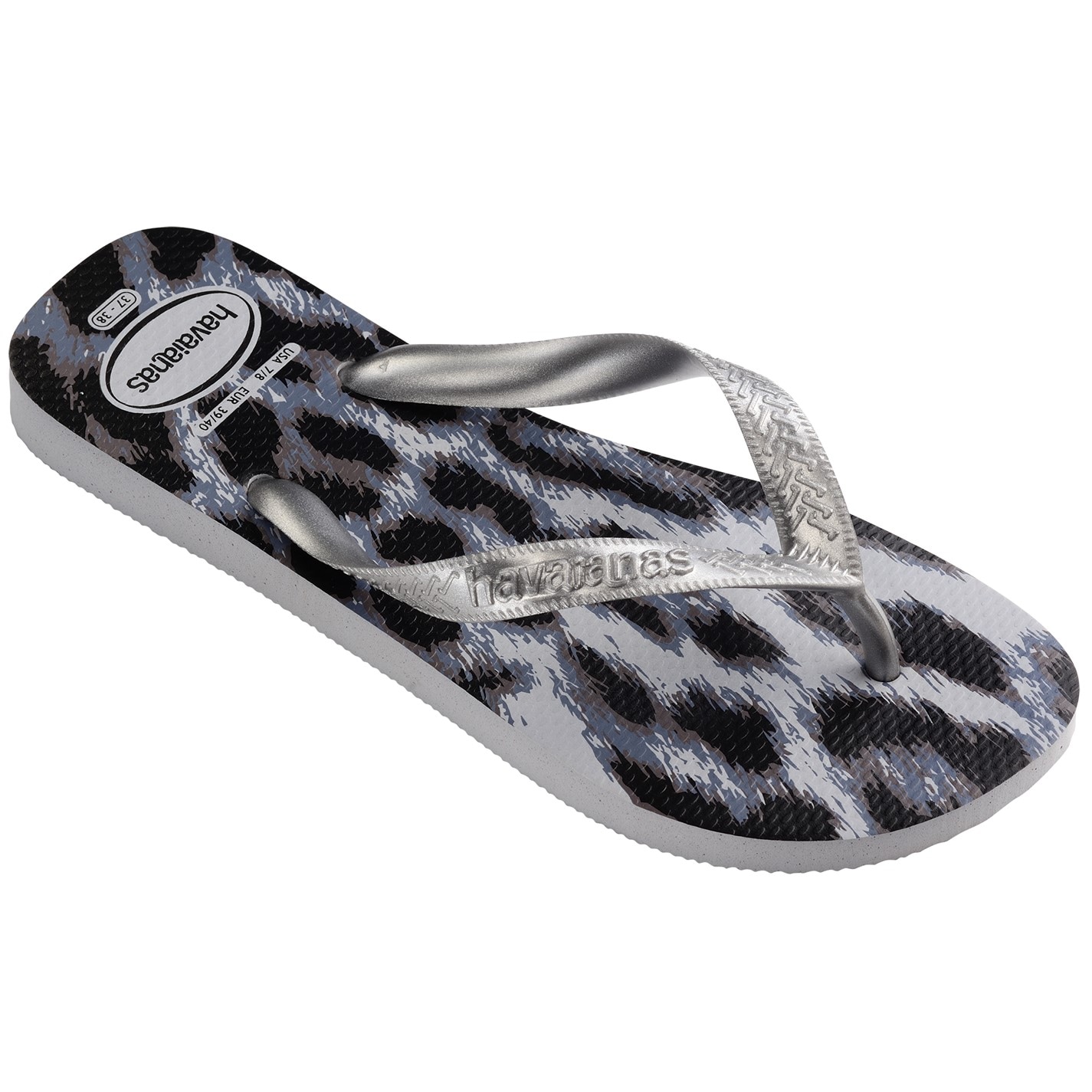 Havaianas Grey Silver 6442735 Kids' Top Animals Grey Silver Flip Flops - 2