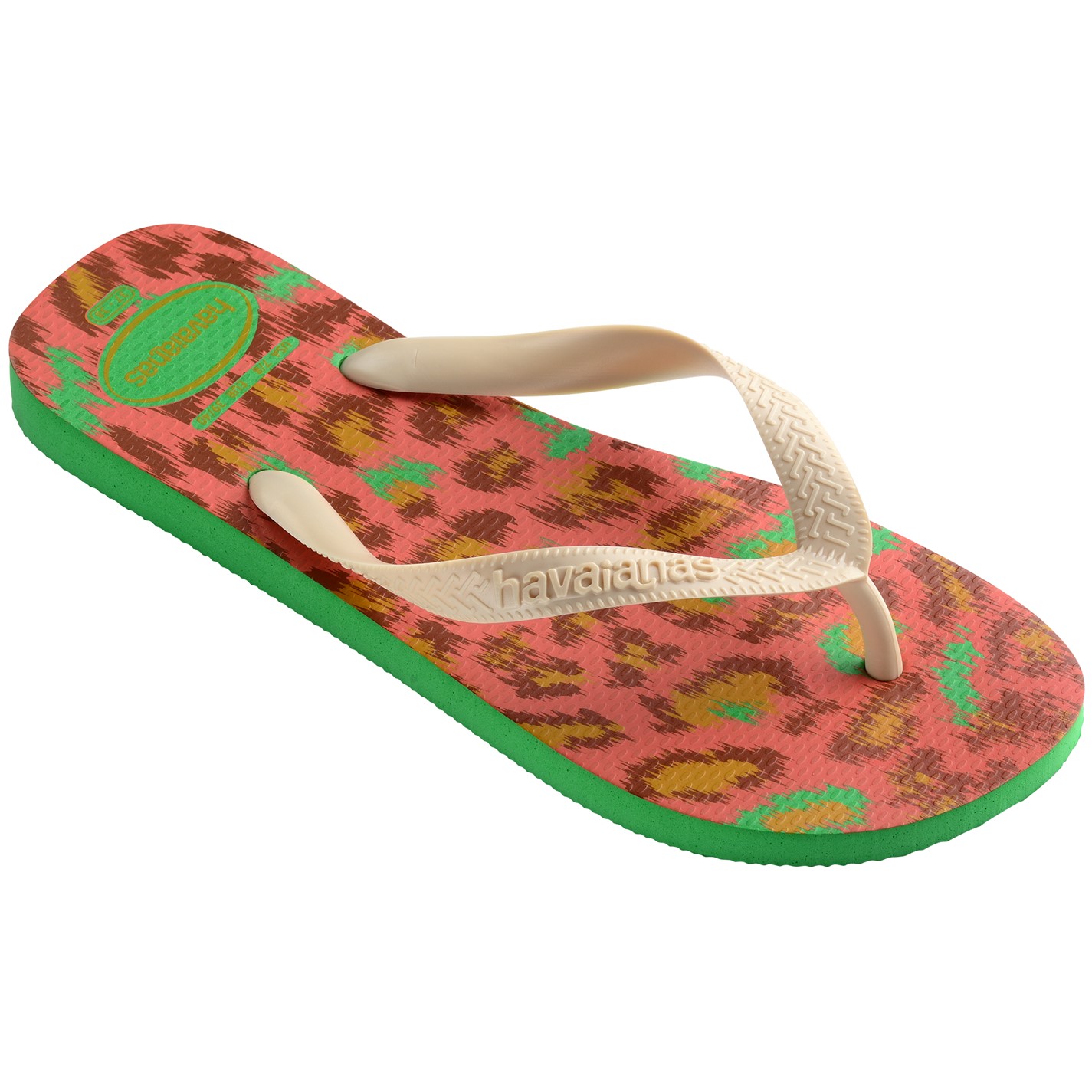 Havaianas Leaf Green 9653947 Kids' Top Animals Grey Silver Flip Flops - 2