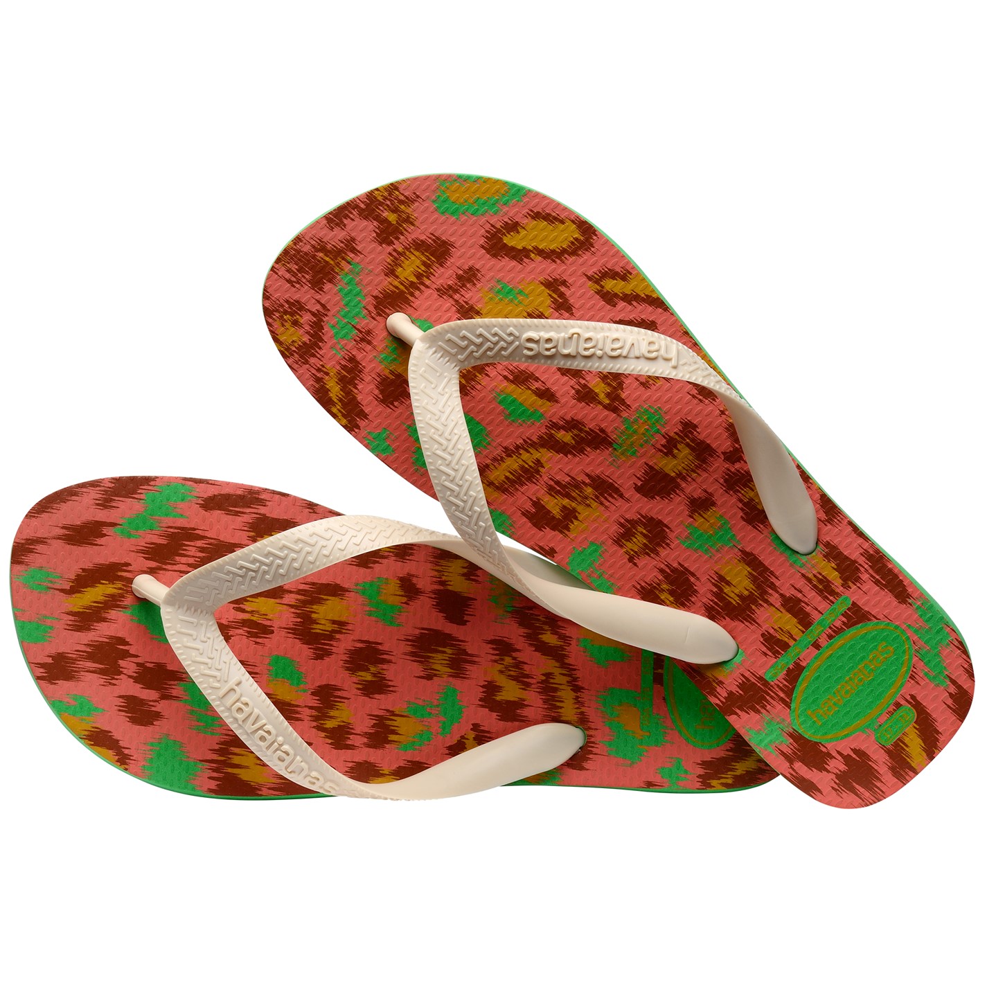 Havaianas Leaf Green 9653947 Kids' Top Animals Grey Silver Flip Flops - 3