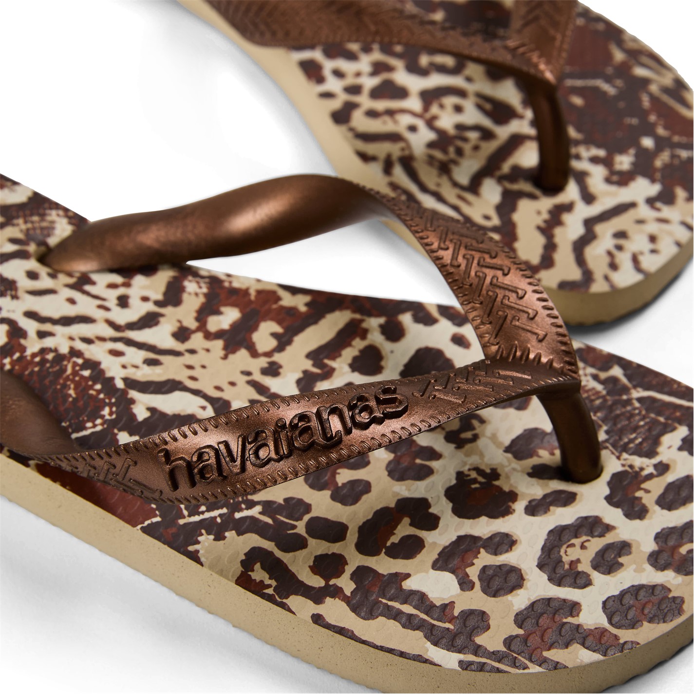 Havaianas Multi 2412441 Kids' Top Animals Grey Silver Flip Flops - 3