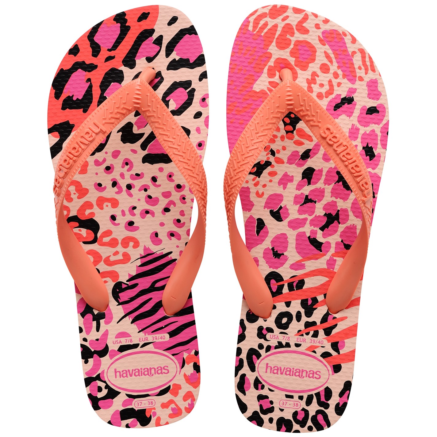 Havaianas Multi 2683553 Kids' Top Animals Grey Silver Flip Flops - 3