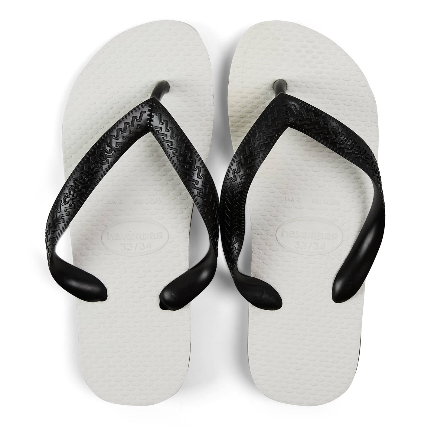 Havaianas Black 1667200 Hav. Tradicional Black 33/34 Flip Flops Unisex Kids - 4
