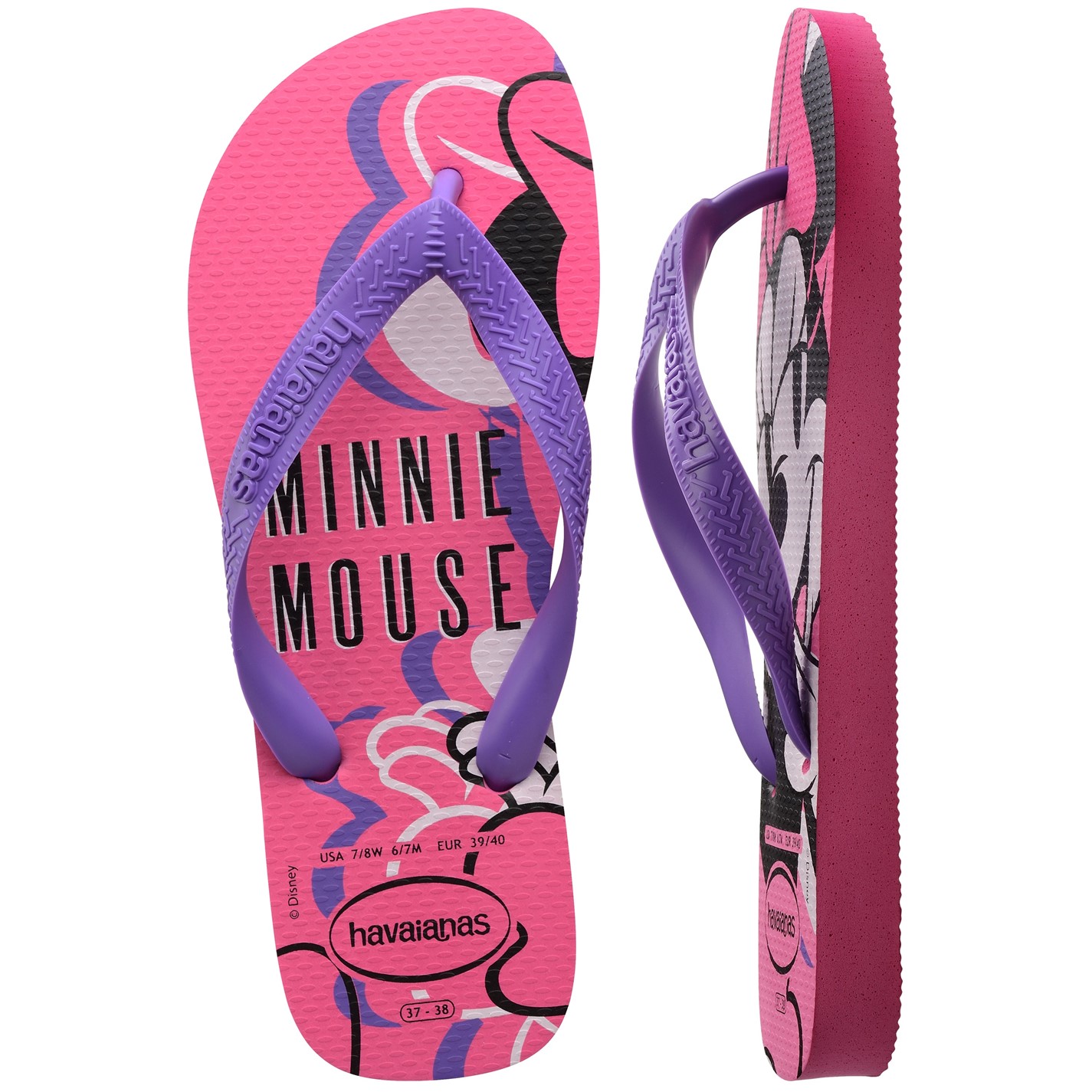 Havaianas Pink 2517680 Kids' Disney Flip Flops - 4
