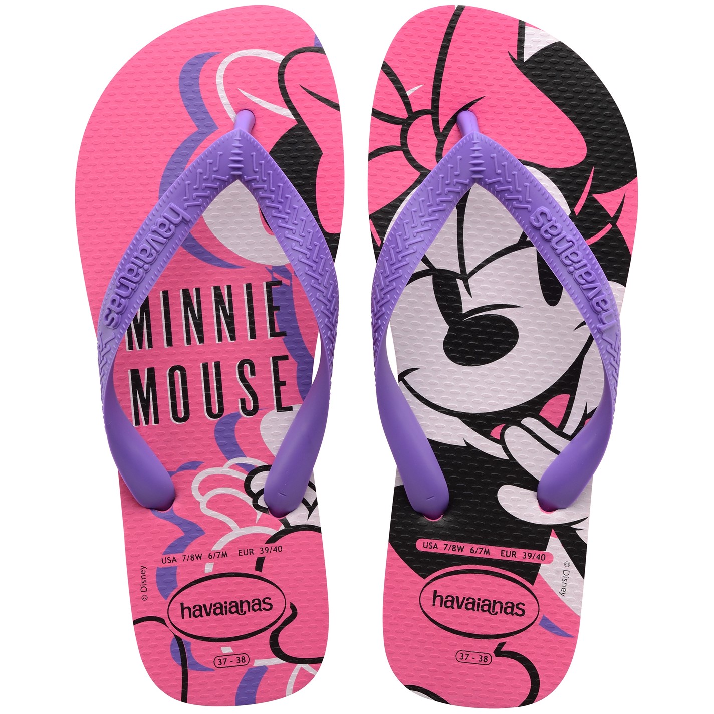 Havaianas Pink 2517680 Kids' Disney Flip Flops - 5