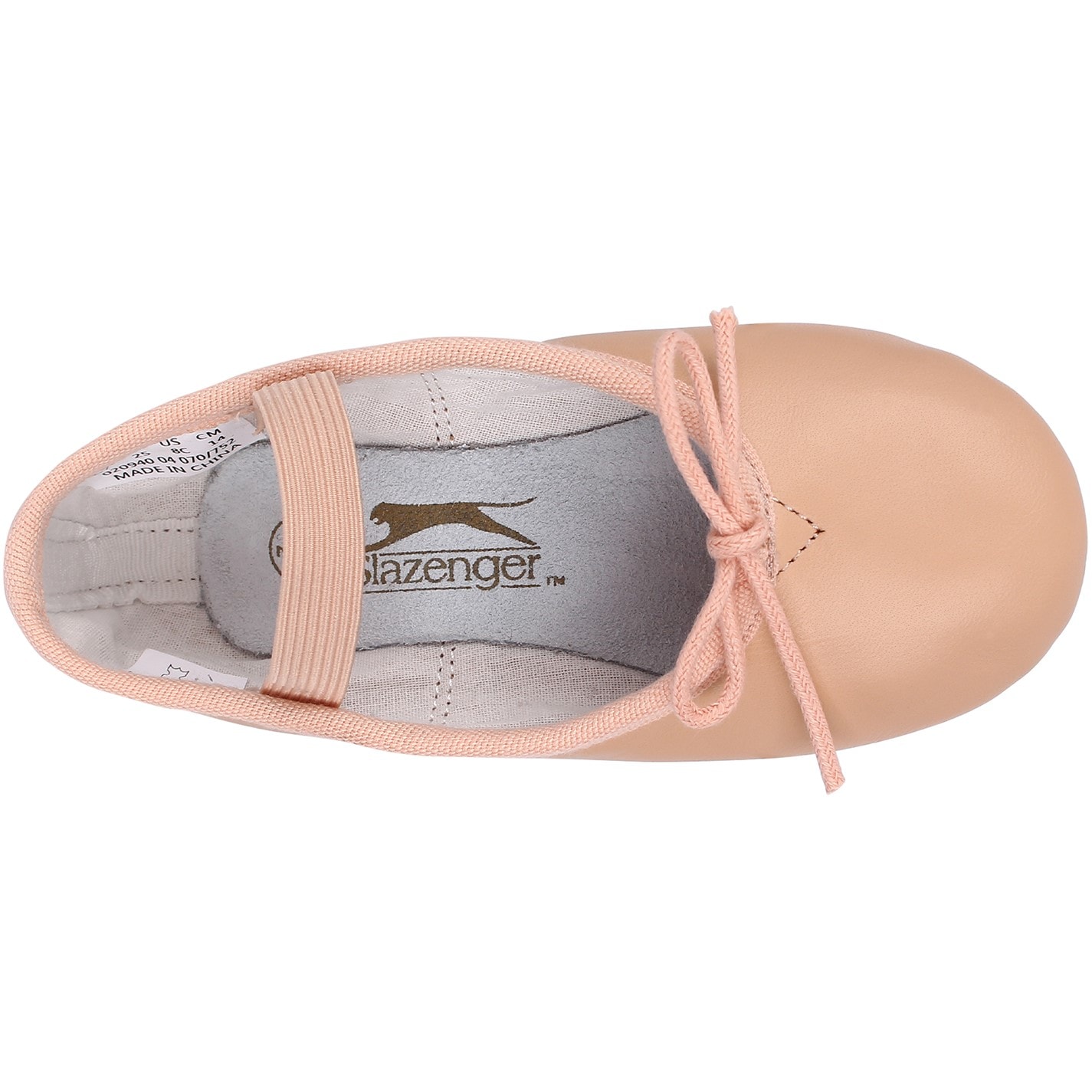 Slazenger Nude 7203941 Full Sole Leather Ballet Shoe Infant - 3