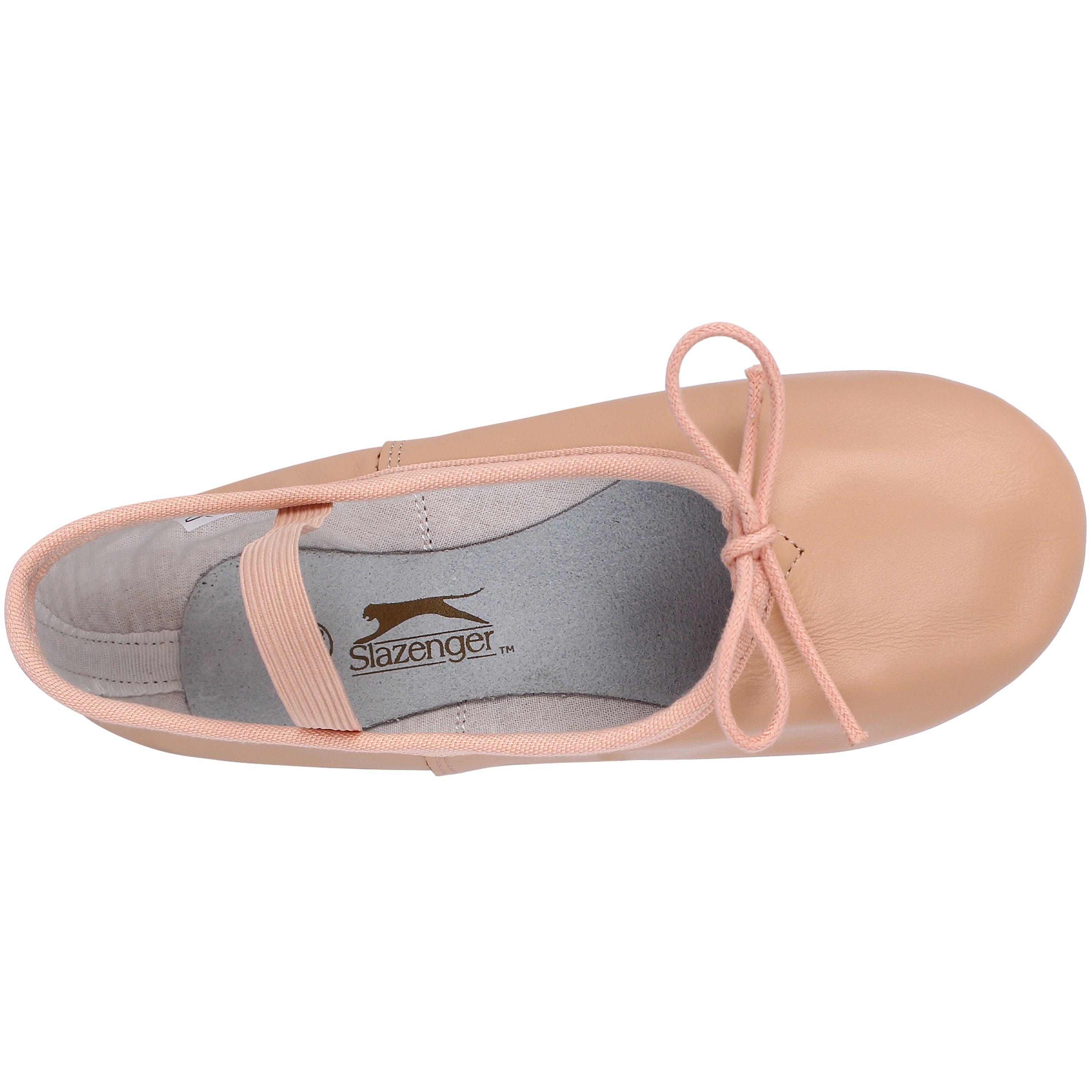 Slazenger Nude 7217574 Full Sole Leather Ballet Shoe Childrens - 2