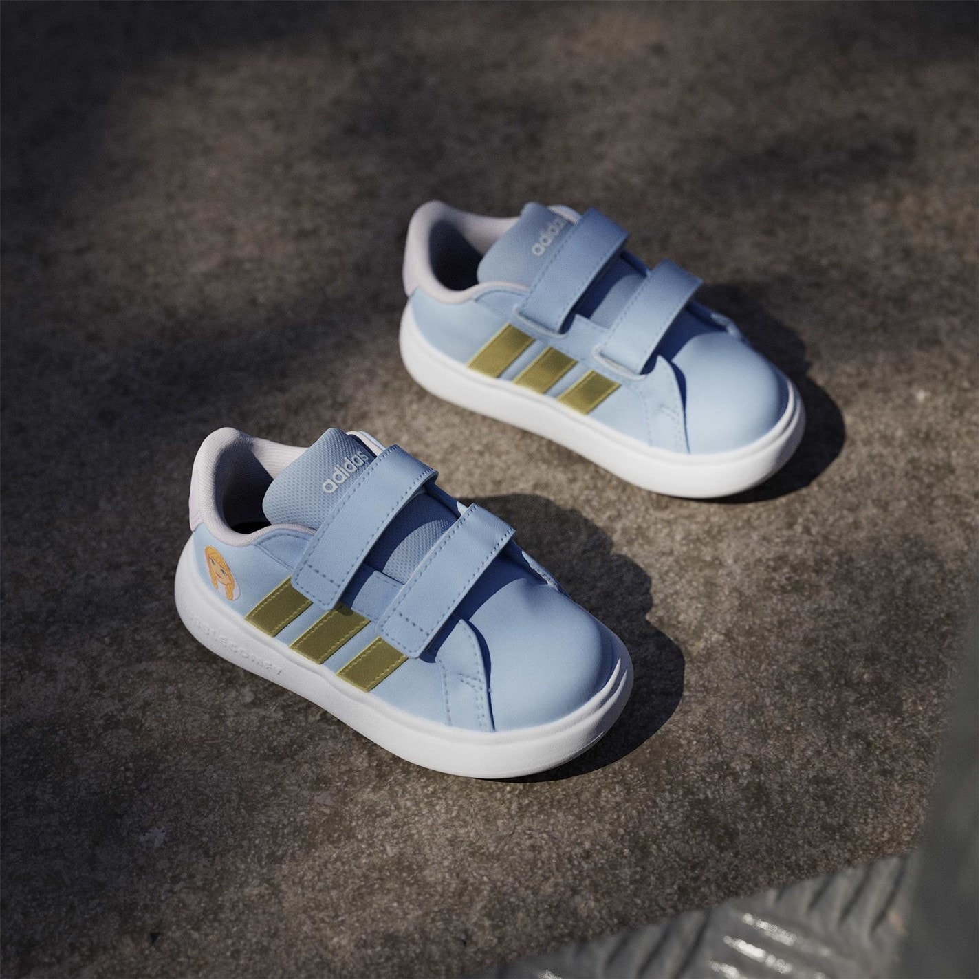 Tenisky adidas Blue 7404741 Kids' Grand C Anna Low-Top Trainers - 12