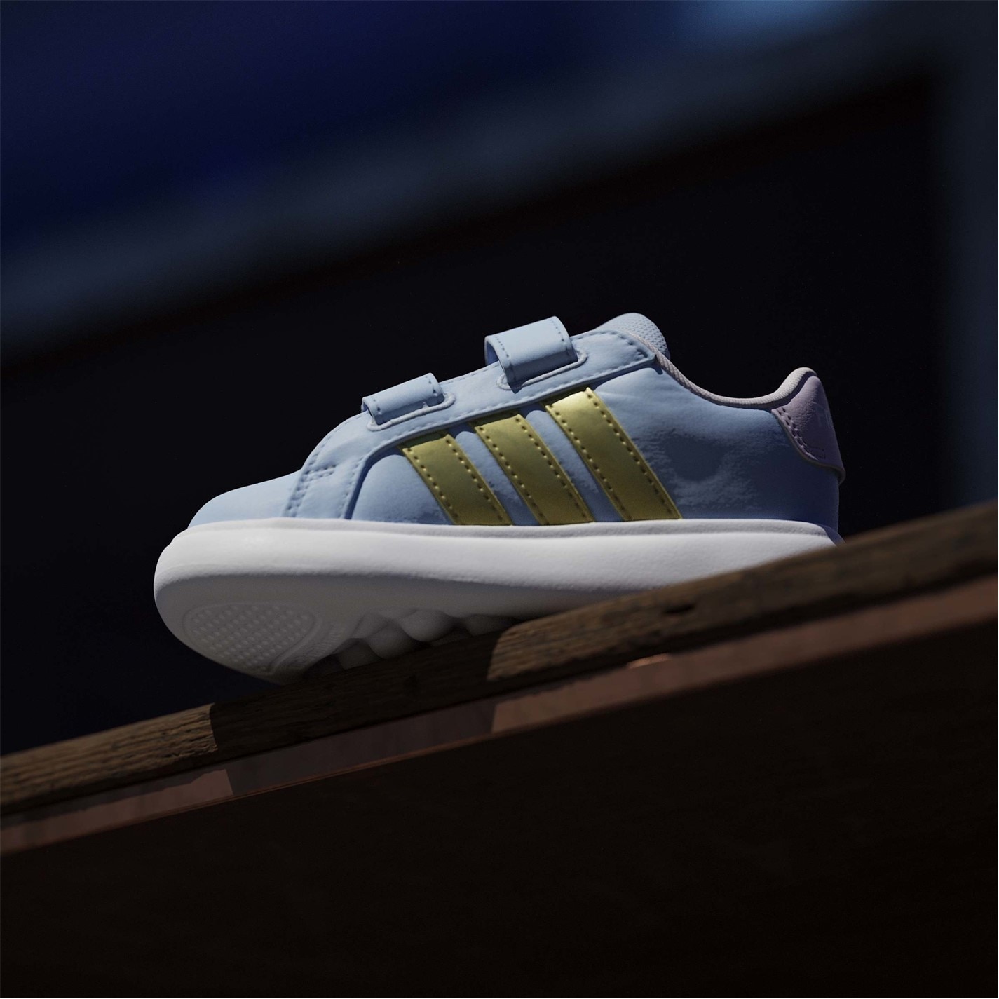Tenisky adidas Blue 7404741 Kids' Grand C Anna Low-Top Trainers - 14