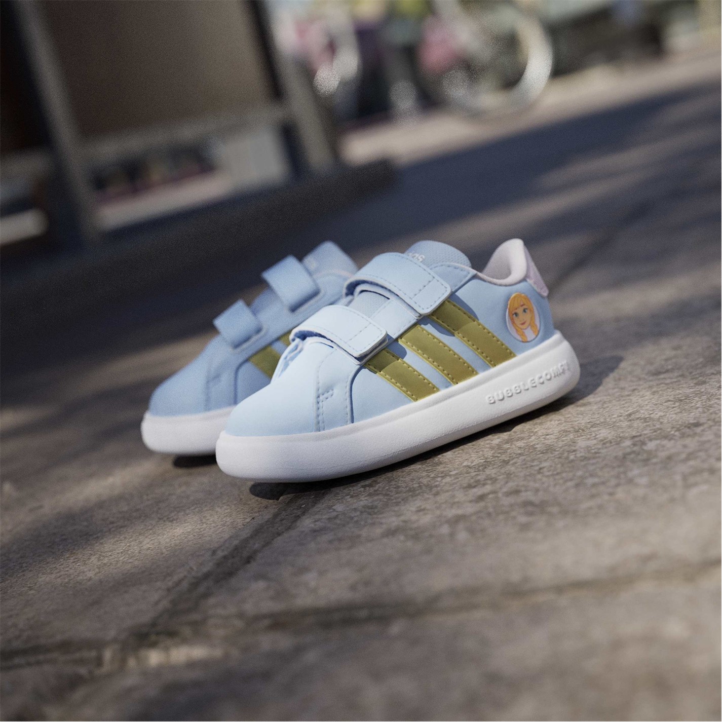 Tenisky adidas Blue 7404741 Kids' Grand C Anna Low-Top Trainers - 15