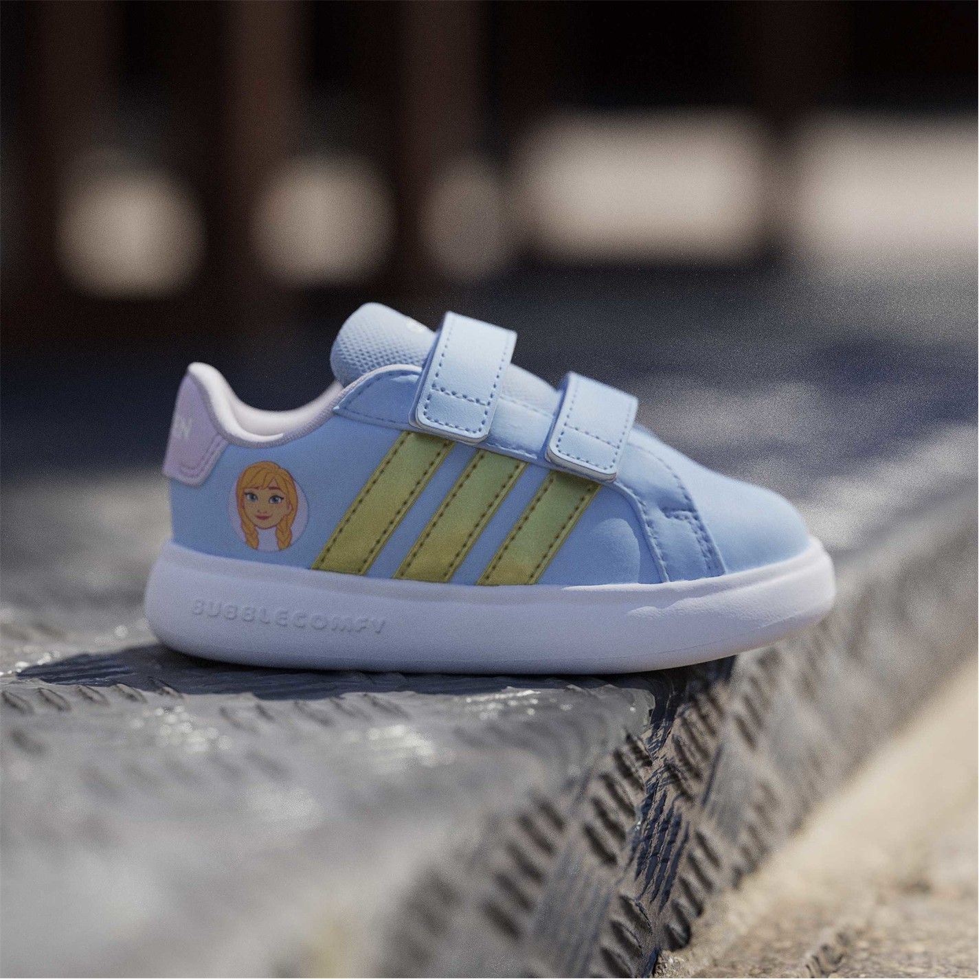 Tenisky adidas Blue 7404741 Kids' Grand C Anna Low-Top Trainers - 10