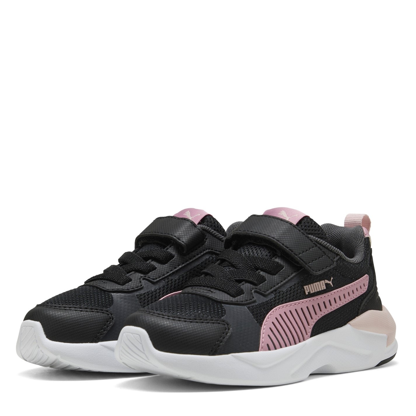 Tenisky Puma BlkPsdPnkDGry 1794725 Unisex Kids' X-Ray 3 Lt Ac+ Low-Top Trainers - 1