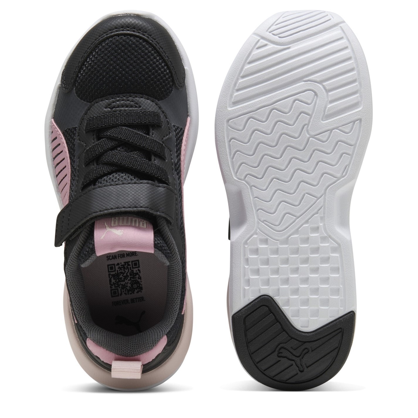 Tenisky Puma BlkPsdPnkDGry 1794725 Unisex Kids' X-Ray 3 Lt Ac+ Low-Top Trainers - 3