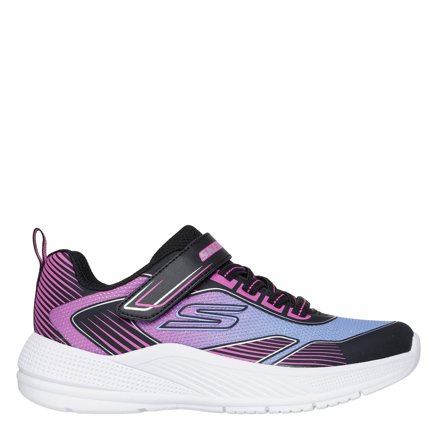 Tenisky Skechers Black 3897111 Kids' Gore And Strap Ombre Sparkle Mesh Microspec Runners - 3