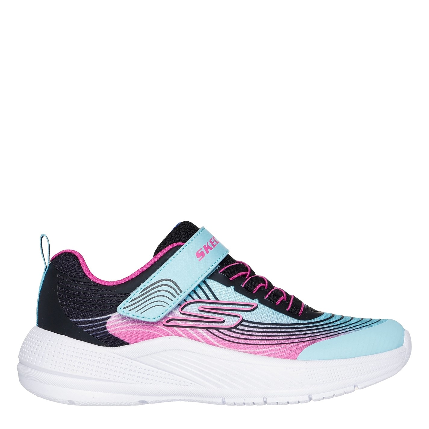 Tenisky Skechers Navy 9906833 Kids' Gore And Strap Ombre Sparkle Mesh Microspec Runners - 3