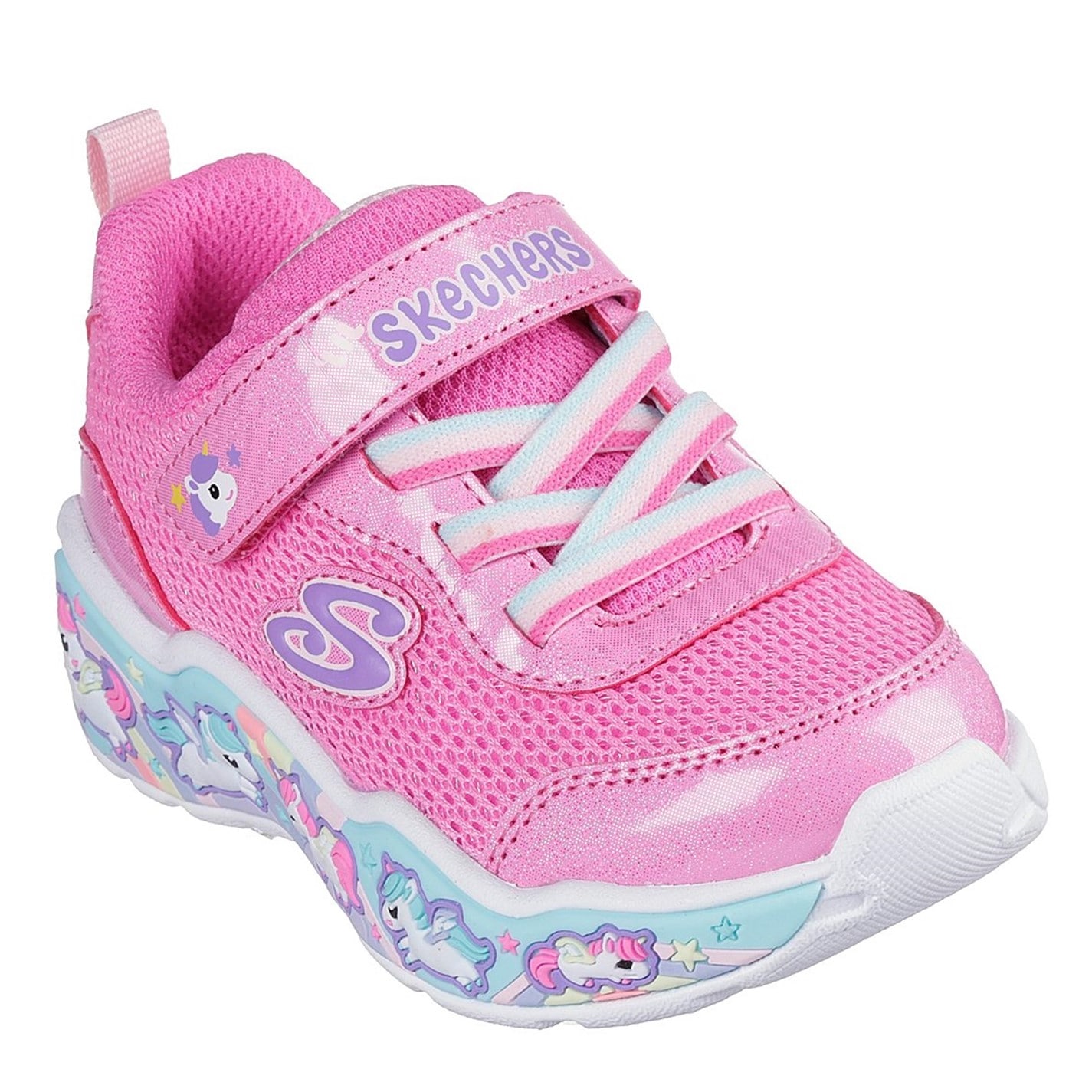 Tenisky Skechers Pink 4248357 Gore & Strap Thematic Wrap Sneaker Runners Girls - 1