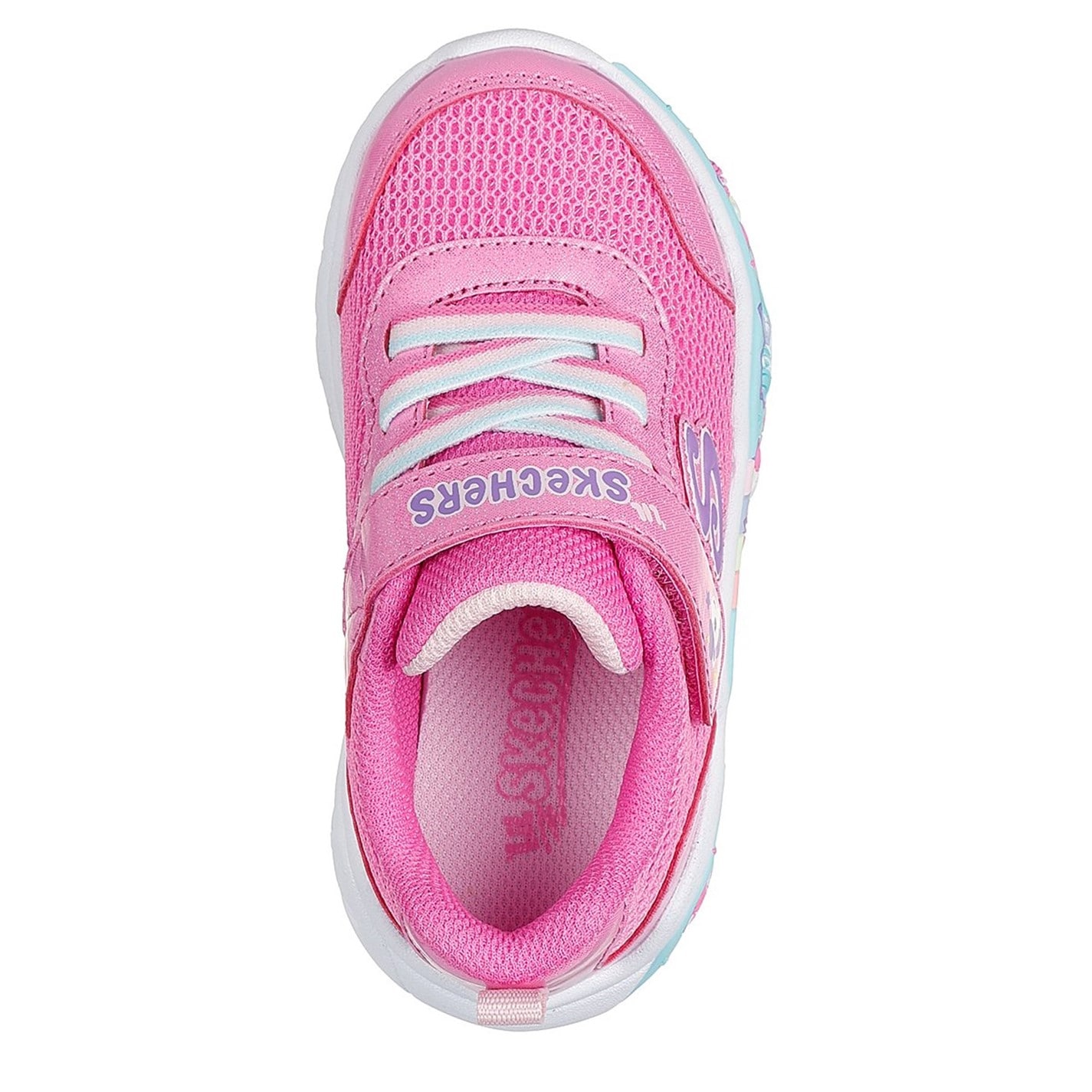 Tenisky Skechers Pink 4248357 Gore & Strap Thematic Wrap Sneaker Runners Girls - 5