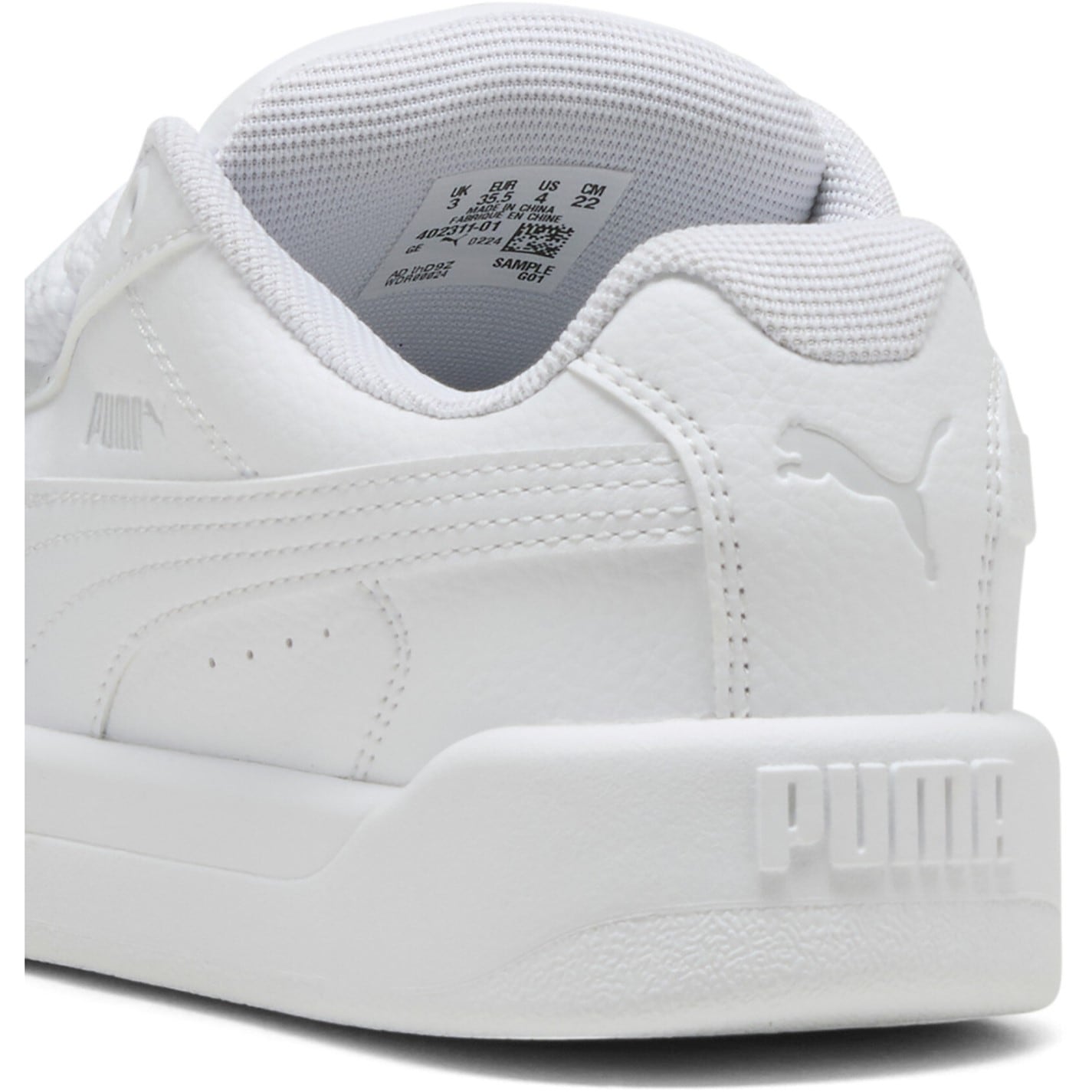 Dětské Boty Puma Wht-Wht-FthrGry 4520390 Unisex Kids' Park Lifestyle Easy Low-Top Trainers - 5