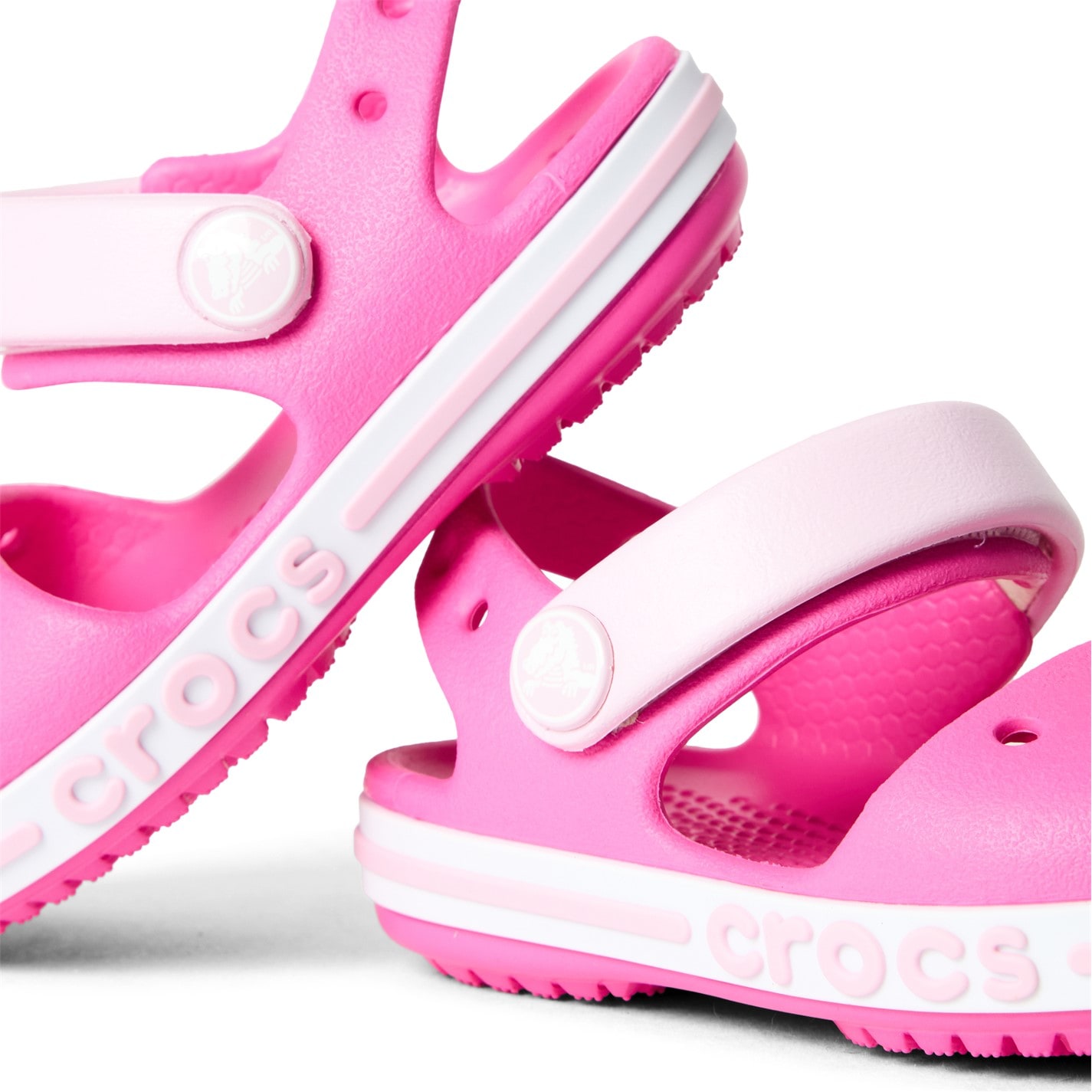 Crocs Pink 864552 Kids' Bayaband Clogs - 3