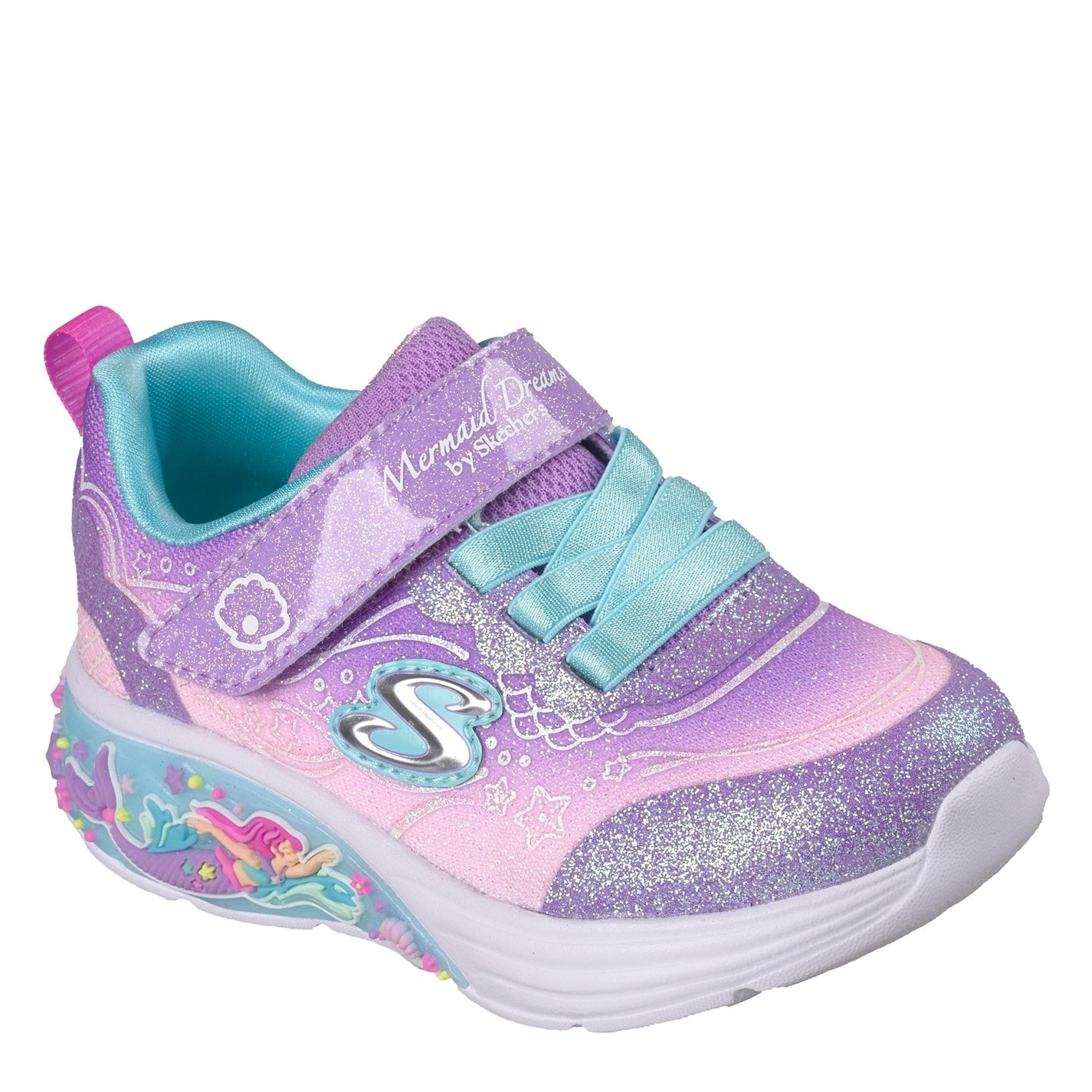 Tenisky Skechers Purple 316932 Kids' Leather Light Up Trainers - 1