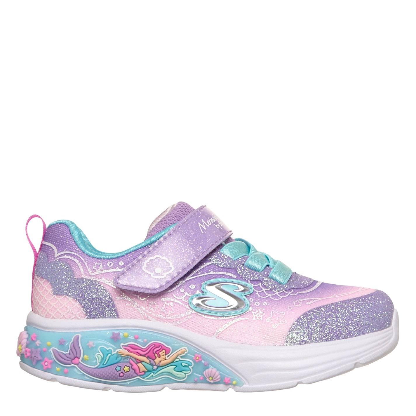 Tenisky Skechers Purple 316932 Kids' Leather Light Up Trainers - 3