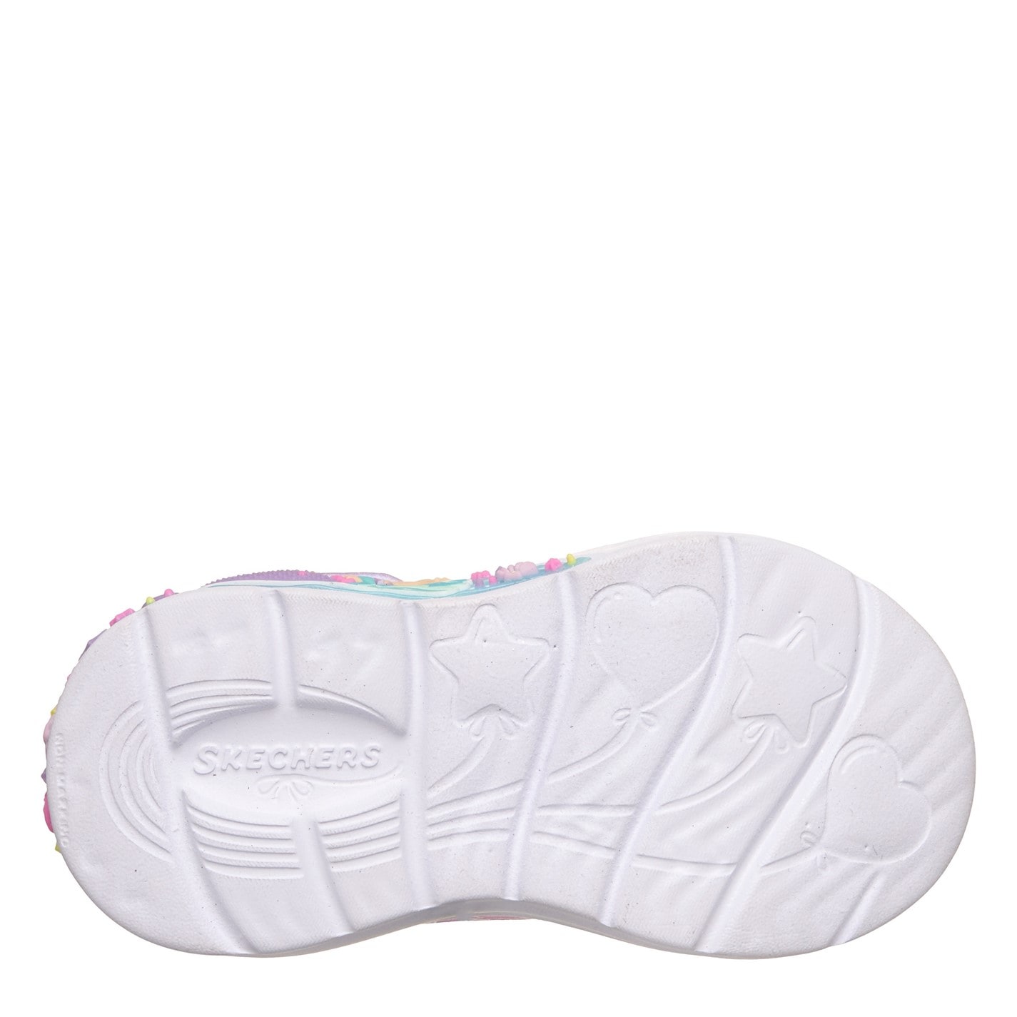 Tenisky Skechers Purple 316932 Kids' Leather Light Up Trainers - 4