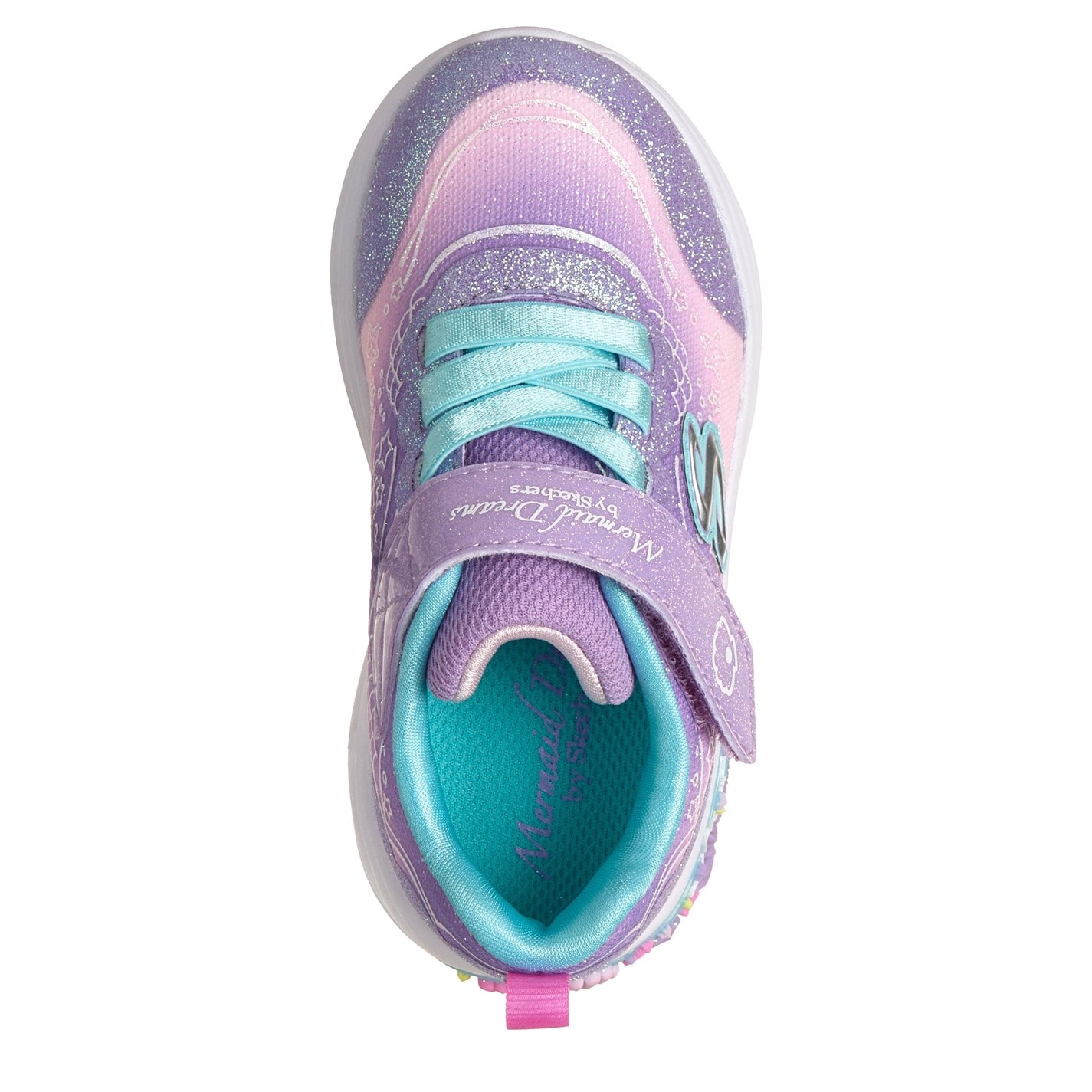 Tenisky Skechers Purple 316932 Kids' Leather Light Up Trainers - 5