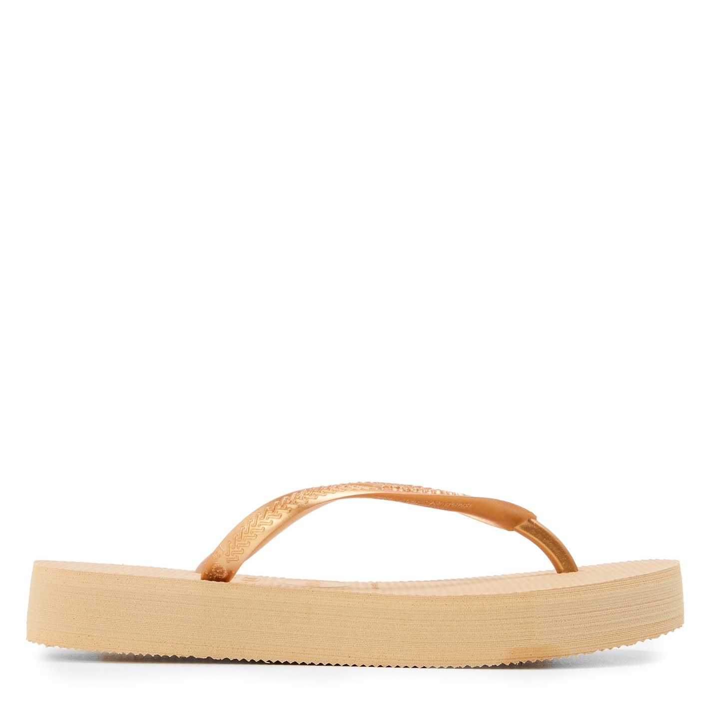 Havaianas Multi 9459392 Kids' Slim Flatform Golden Flip Flops - 1