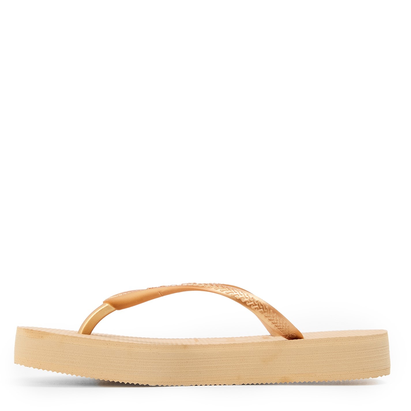 Havaianas Multi 9459392 Kids' Slim Flatform Golden Flip Flops - 2