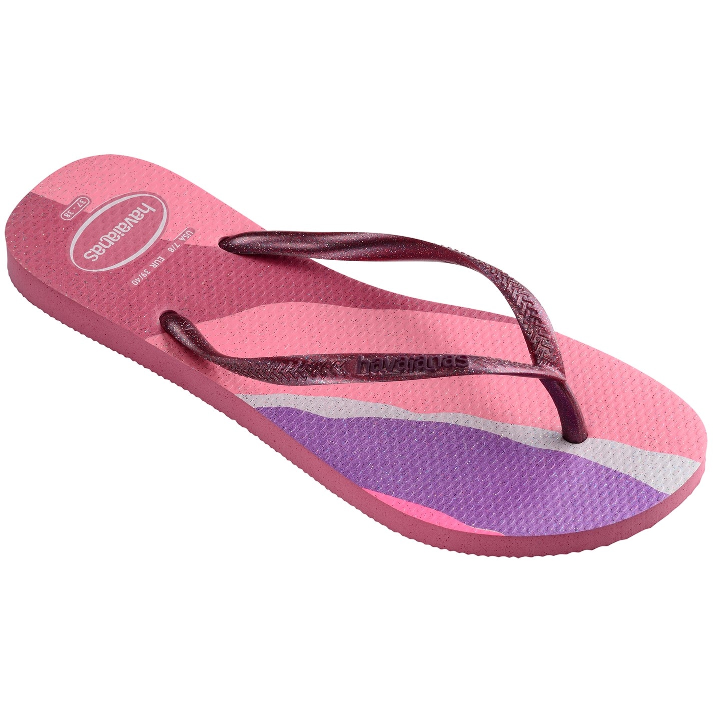 Havaianas Velvet Rose 9365226 Kids' Slim Palette Glow Velvet Rose Flip Flops - 2