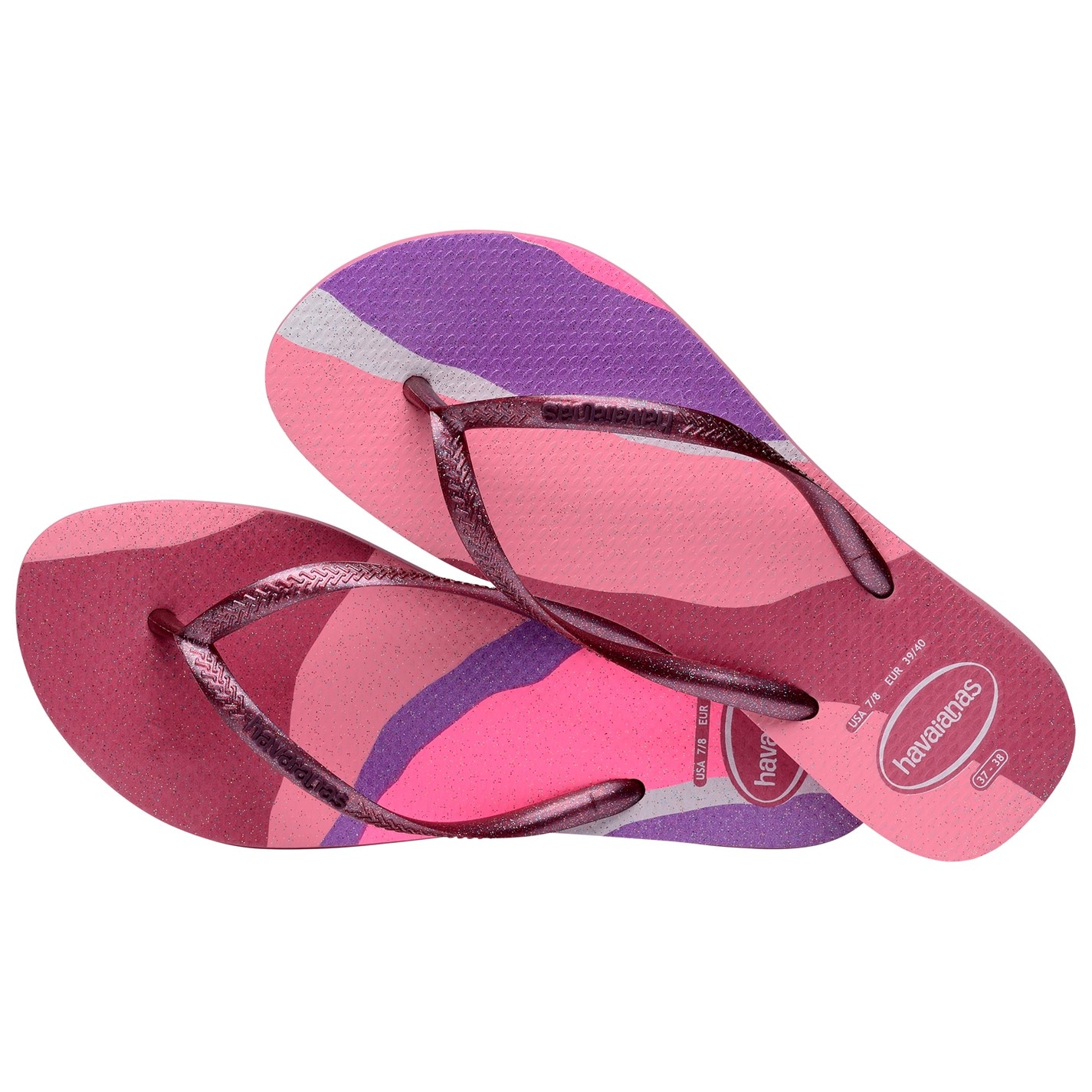 Havaianas Velvet Rose 9365226 Kids' Slim Palette Glow Velvet Rose Flip Flops - 3