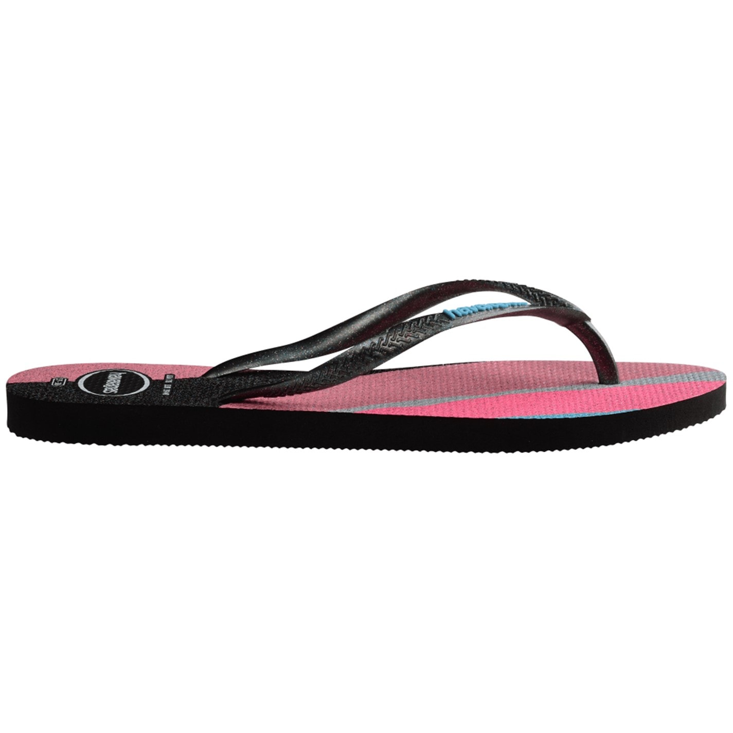 Havaianas Marine Blue 5994842 Kids' Slim Palette Glow Velvet Rose Flip Flops - 1