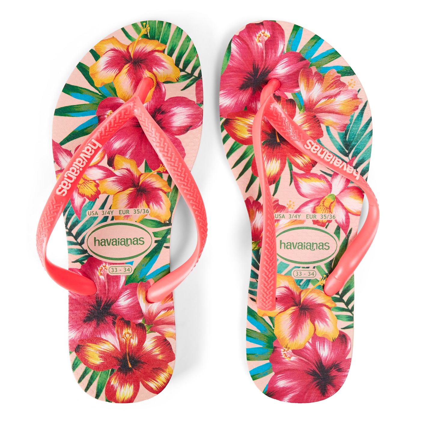 Havaianas Multi 9182683 Kids' Slim Palette Glow Velvet Rose Flip Flops - 4