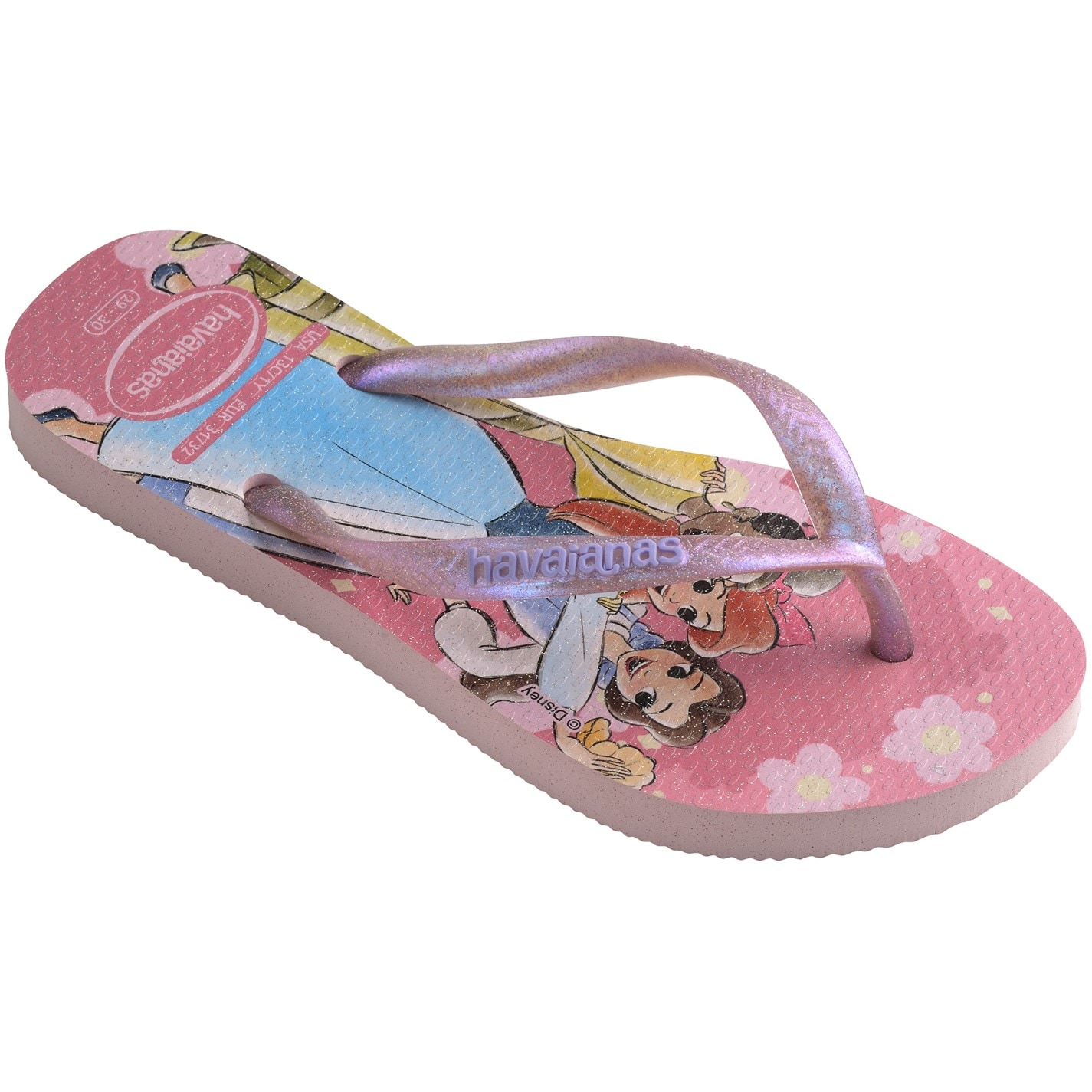 Havaianas Multi 1528603 Unisex Kids Slim Princess Citronella Flip Flops - 2