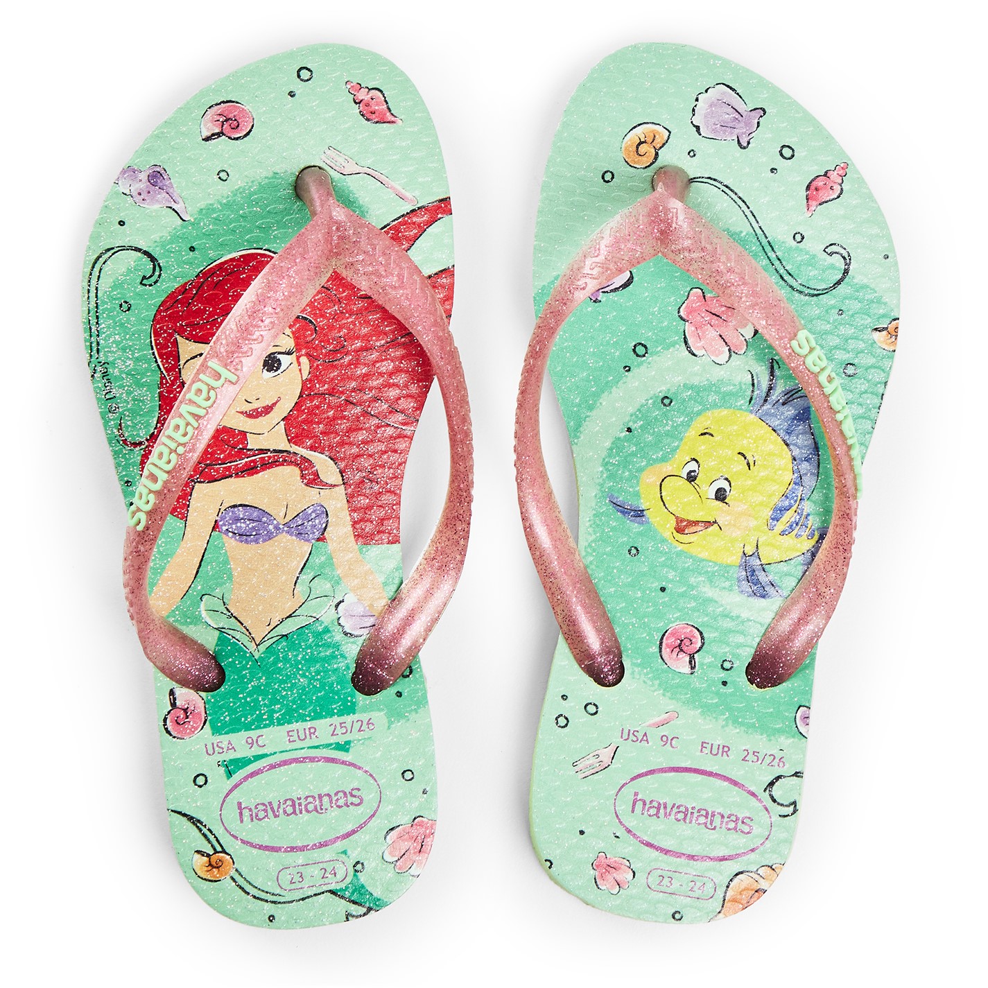 Havaianas Green Multi 6882668 Unisex Kids' Flip Flops - 4