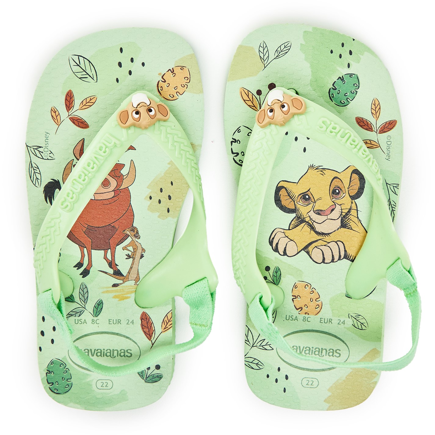 Havaianas Green 9588876 Unisex Kids' Disney Classics Flip Flops - 4