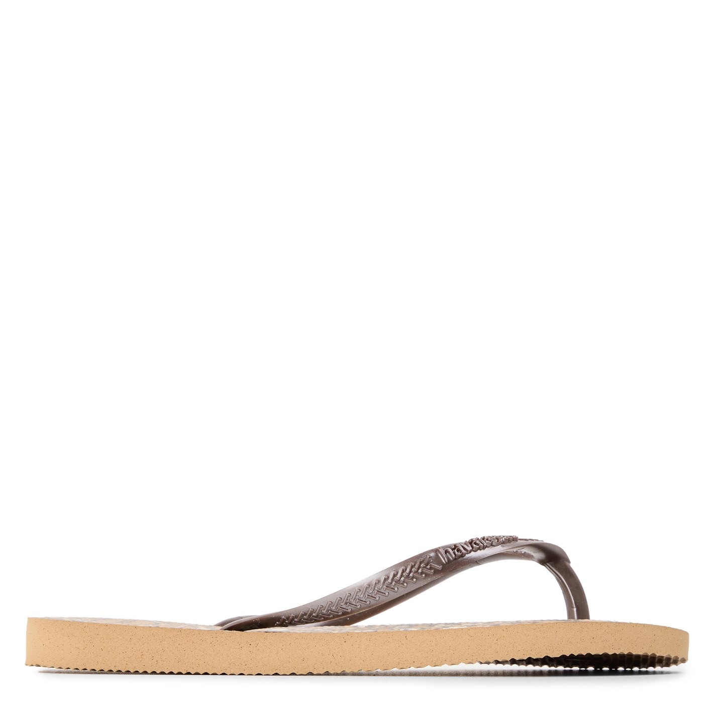 Havaianas Animal Print 3407830 Kids' Hav Slim Animals Sand Grey/Golden Flip Flops - 1