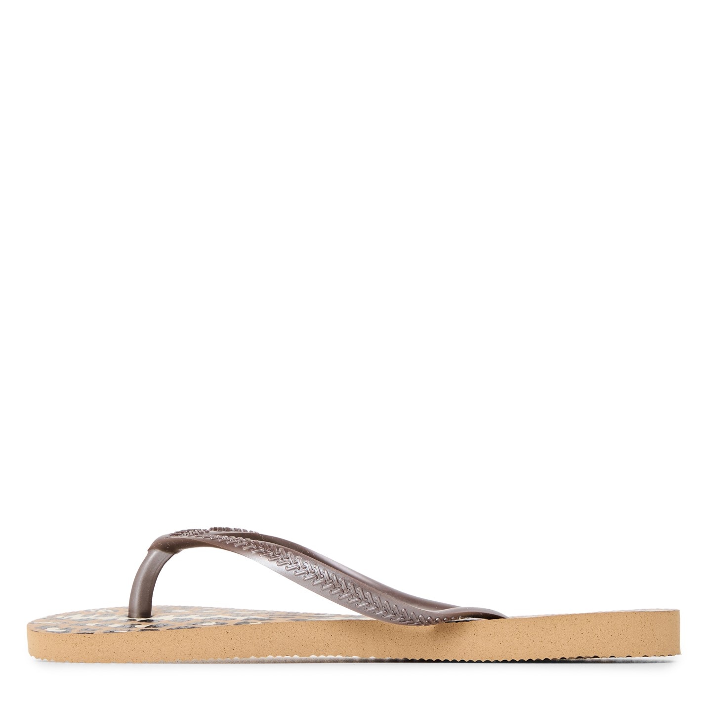 Havaianas Animal Print 3407830 Kids' Hav Slim Animals Sand Grey/Golden Flip Flops - 2