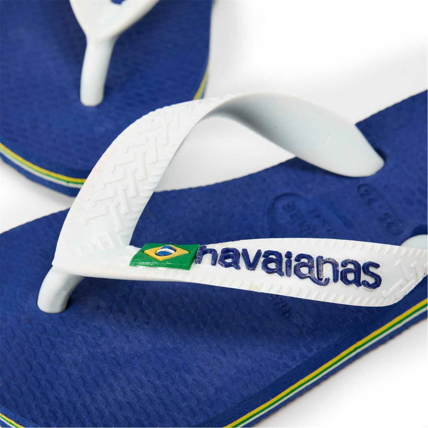 Havaianas Blue 3618768 Hav. Brasil Logo Marine Blue 25/26 Flip Flops Unisex Kids - 3