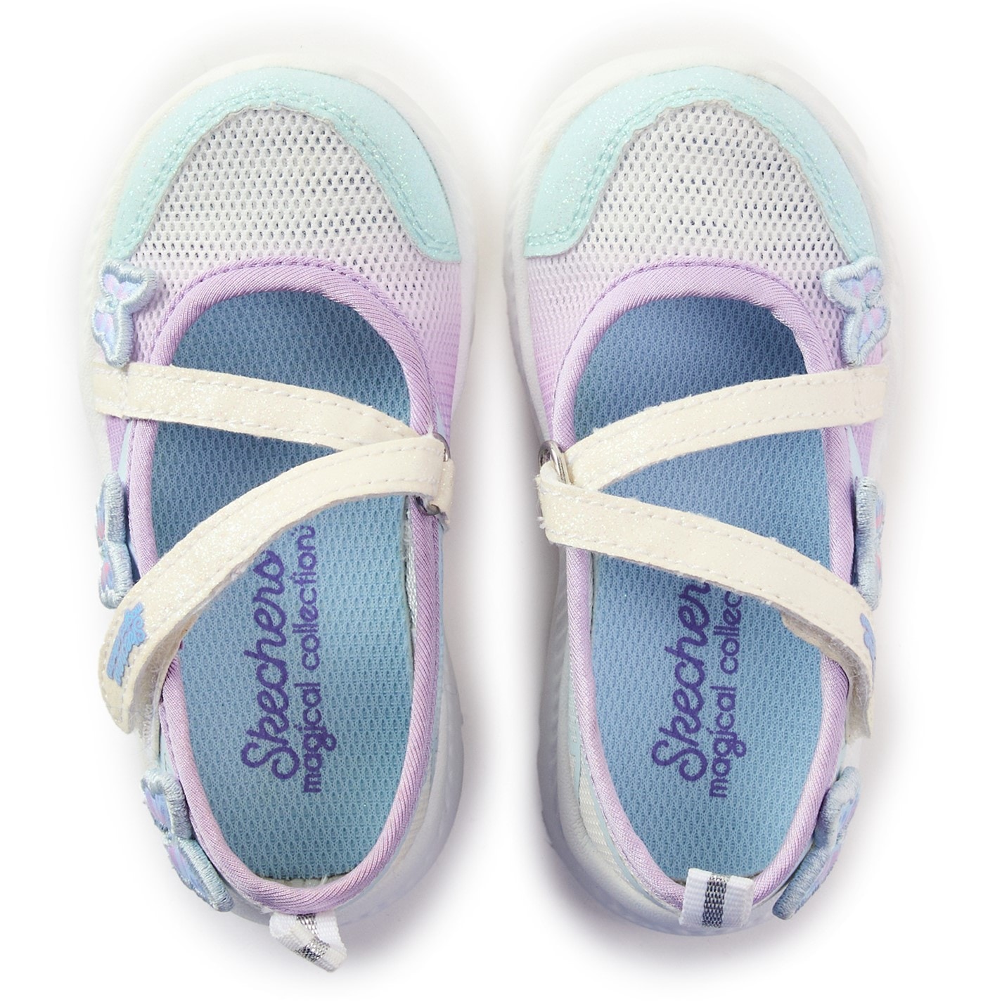 Tenisky Skechers White 7227108 Unisex Kids' Slip On Trainers - 4