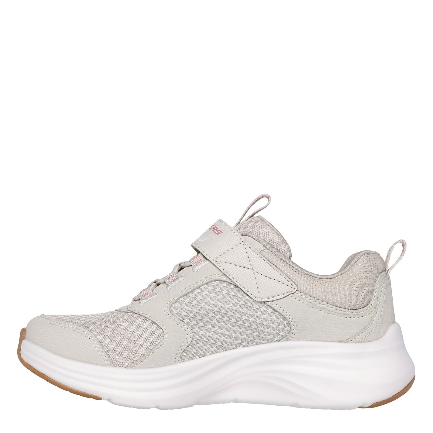 Tenisky Skechers Natural 7145010 Bungee And Strap Qtr Overlay Mesh S Slip On Trainers Unisex Kids - 2