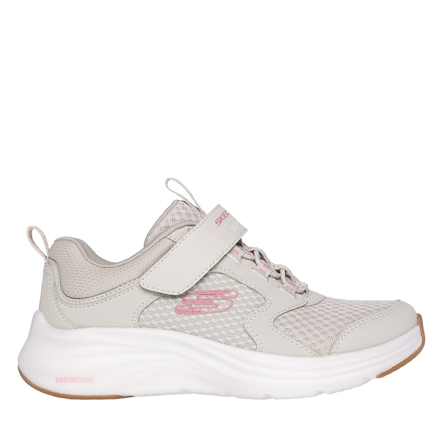 Tenisky Skechers Natural 7145010 Bungee And Strap Qtr Overlay Mesh S Slip On Trainers Unisex Kids - 3