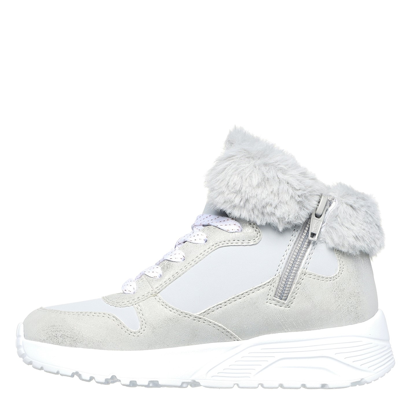 Tenisky Skechers Grey 871062 Unisex Kids' Unolite High-Top Trainers - 2