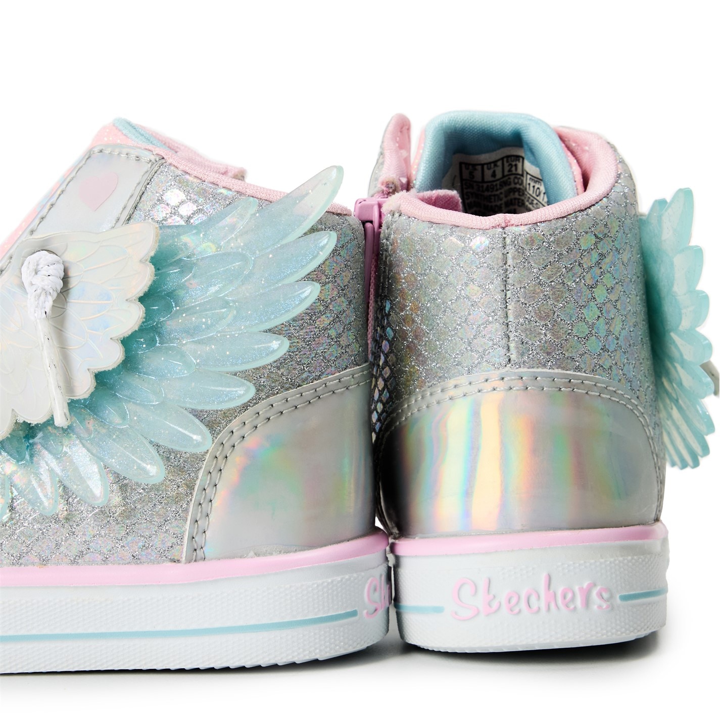 Tenisky Skechers Silver 4121614 Unisex Kids' High-Top Trainers - 3