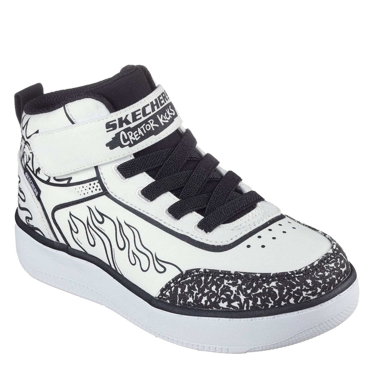 Tenisky Skechers White 3899156 High Top Gore & Strap Sneaker Low-Top Trainers Unisex Kids - 1