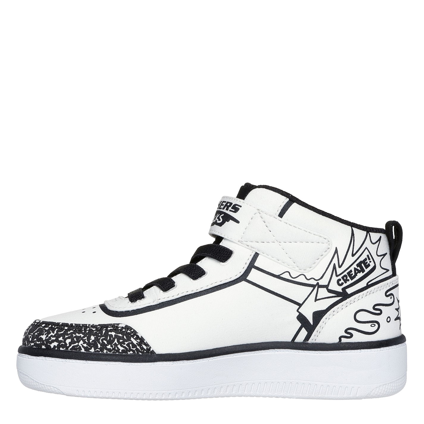 Tenisky Skechers White 3899156 High Top Gore & Strap Sneaker Low-Top Trainers Unisex Kids - 2